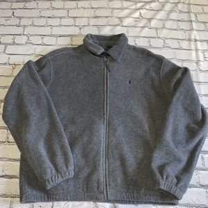 Polo Ralph Lauren Vintage 90’s Size Large Polartec Fleece Jacket Chinstrap Rare